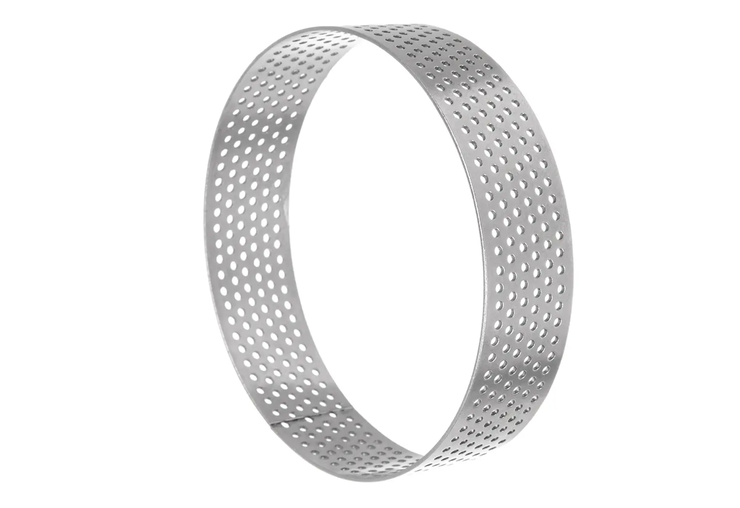 Nerezové ráfky na TARTALETKY – 6 ks (průměr 8 cm)