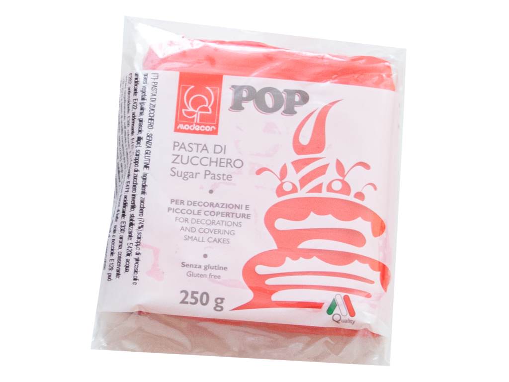 Pop Sugar Paste 250 g – červená