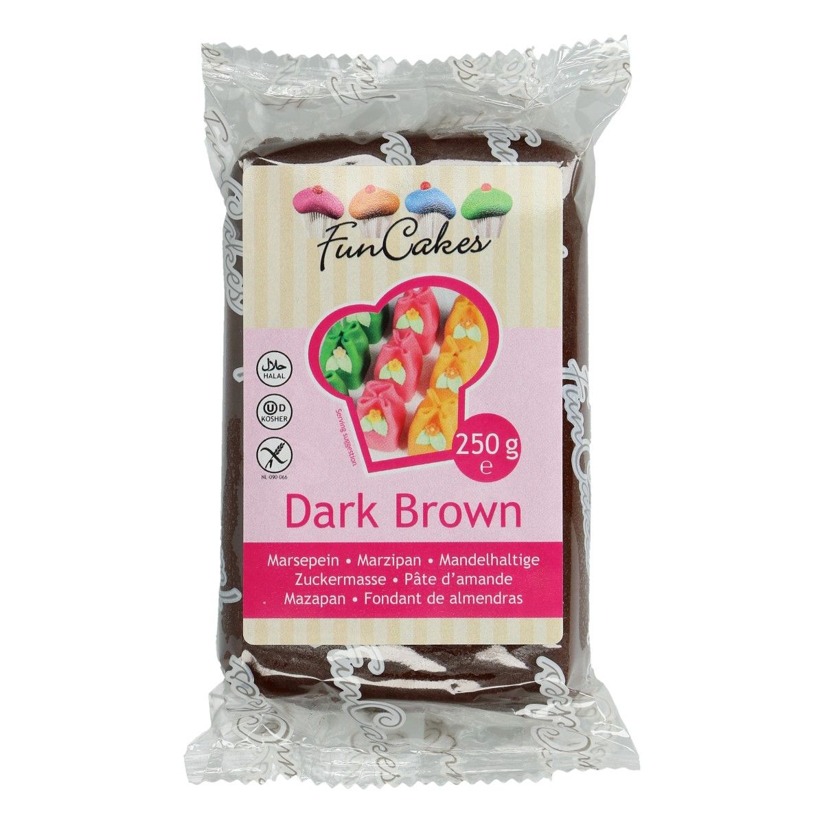 Marcipán FunCakes 250 g – Dark Brown