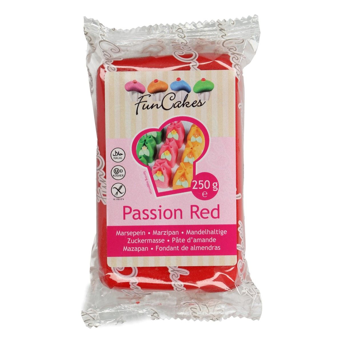 Marcipán FunCakes 250 g – Passion Red